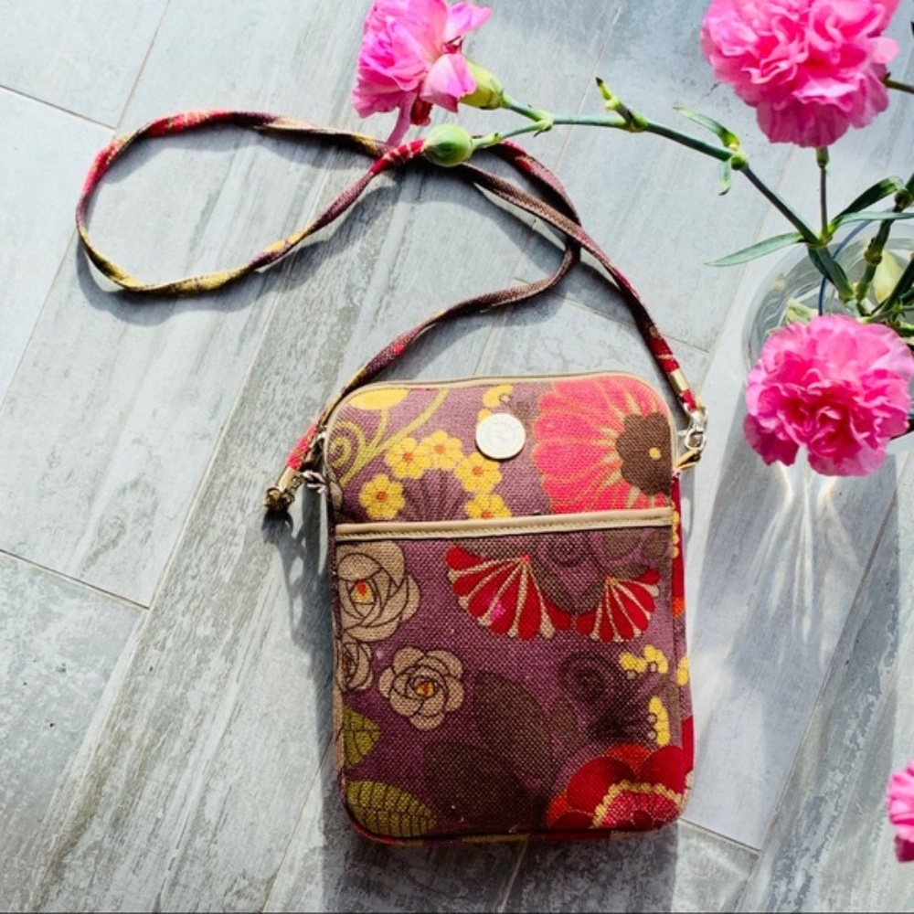 Spartina Boho Tote Pouch Padded Crossbody Tote Bag - Picture 4 of 16